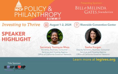 2024 IECF Policy & Philanthropy Summit: All people and places thriving—no exceptions